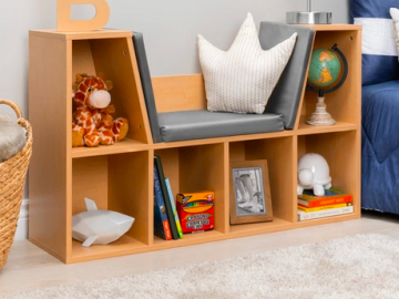 6-Cubbie Kids Bookcase Furniture Accent with Cushioned Reading Nook only $89.99 shipped (Reg. $150!)