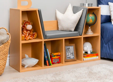 6-Cubbie Kids Bookcase Furniture Accent with Cushioned Reading Nook only $89.99 shipped (Reg. $150!)