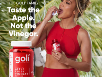 Today Only! 60 Count Goli Apple Cider Vinegar Gummies as low as $11.30 Shipped Free (Reg. $19) – $0.19/ gummy! 319K+ FAB Ratings! For Immunity & Detox