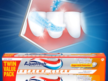 Aquafresh Twinpack Extreme Clean, Whitening Action as low as $2.57 Shipped Free (Reg. $7) | $1.28/Tube