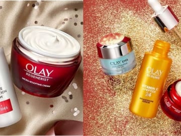 Olay Code | Anti-Wrinkle Gift Set with Free Spa Headband for $46.73