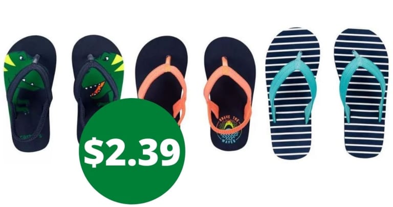 Carters Flip Flops As Low As $2.39