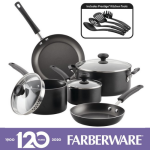 Farberware 12-Piece Nonstick Pots and Pans Cookware Set $44.97 Shipped Free (Reg. $62) | 2 Color Options!