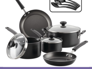 Farberware 12-Piece Nonstick Pots and Pans Cookware Set $44.97 Shipped Free (Reg. $62) | 2 Color Options!