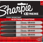 Sharpie Extreme Permanent Markers, Black, 4-Count only $2.97 shipped!