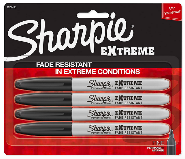 Sharpie Extreme Permanent Markers, Black, 4-Count only $2.97 shipped!