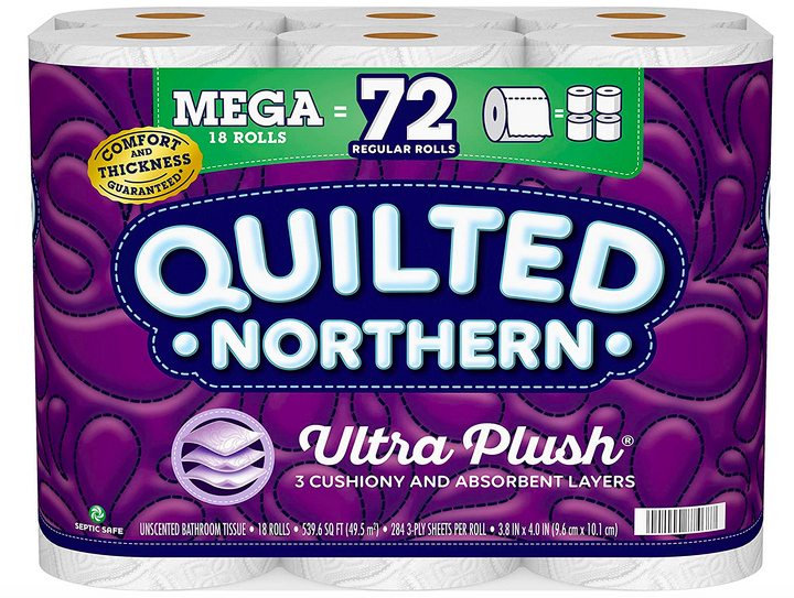 Quilted Northern Ultra PlushToilet Paper, 18 Mega Rolls only $14.24 shipped!