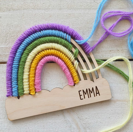 Personalized Rainbow Kids Craft Kit