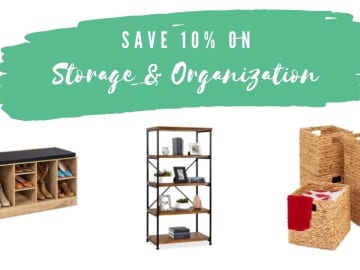 Get 10% Off Storage & Organization Products