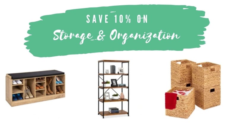 Get 10% Off Storage & Organization Products