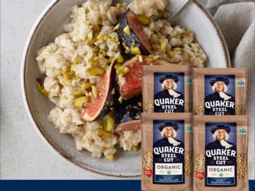 4-Pack Quaker Organic Standard, Steel Cut Oats as low as $11.55 Shipped Free (Reg. $16.99) – FAB Ratings! | $2.89 each!