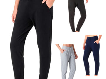 Ladies Cotton Joggers with Pockets $14.99 After Code (Reg. $29.99) | 4 Colors, S-XXL