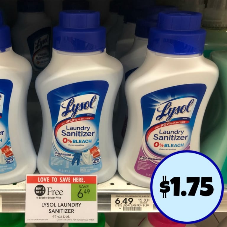 Lysol Laundry Sanitizer Just $4.49 At Publix