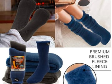 2-Pack DG Hill Thermal Socks for Winter $17.09 (Reg. $30) – FAB Ratings! | $8.55 each! Save extra 5% off with coupon!