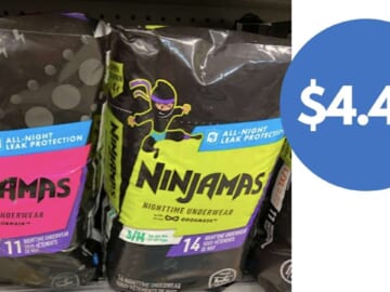 Save $5 on Ninjamas Nighttime Underwear