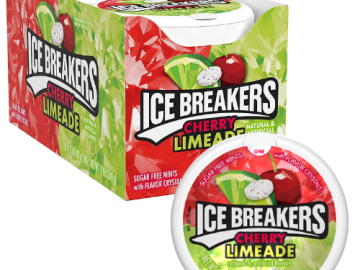 8-Count ICE BREAKERS Cherry Limeade Flavored Mints Puck 1.5 oz. as low as $11.19 Shipped Free (Reg. $15.99) | $1.40 each!