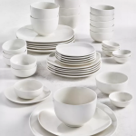 Tabletops Unlimited Whiteware 42-PC. Dinnerware Set