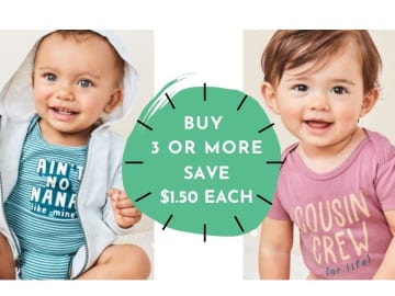 Carter’s | Stock Up Sale On Bodysuits & Tees