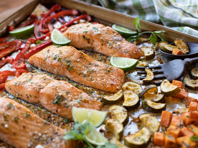 Try My Sheet Pan Cilantro Lime Salmon With Veggies & Save BIG When You Stock Up On Your Favorite Unilever Products At Publix