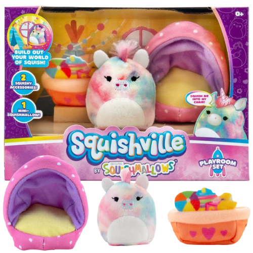 Squishmallows Squishville Set $13.90 (Reg. $24) | Includes Mini Plush & 2 Accessories!