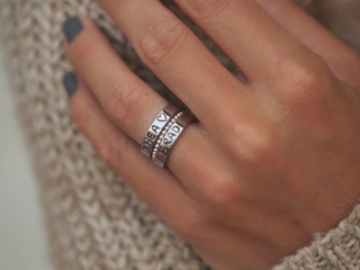 Hurry! Personalized Stamped Ring 3-Piece Set $23.49 Shipped Free (Reg. $40) – FAB Ratings!