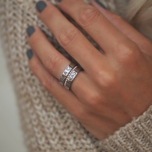 Hurry! Personalized Stamped Ring 3-Piece Set $23.49 Shipped Free (Reg. $40) – FAB Ratings!