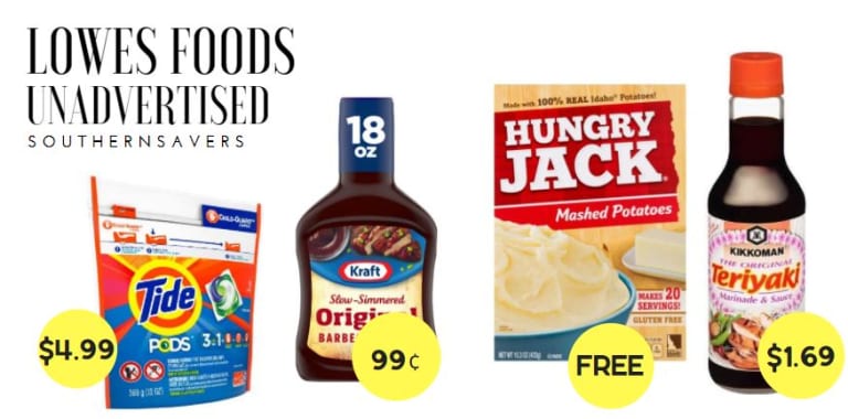 lowes foods unadvertised