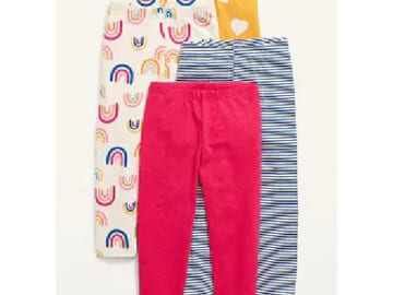 Today Only! Old Navy Baby and Toddler Leggings from $2.97 + $4 for Girls + $6 for Women