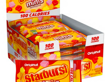 Starburst Minis 100 Calories Original Fruit Chews Candy Bulk Pack (Pack of 12) only $6.37 shipped!