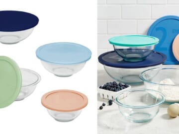 Macy’s | 8-Piece Pyrex Mixing Bowls $19.99