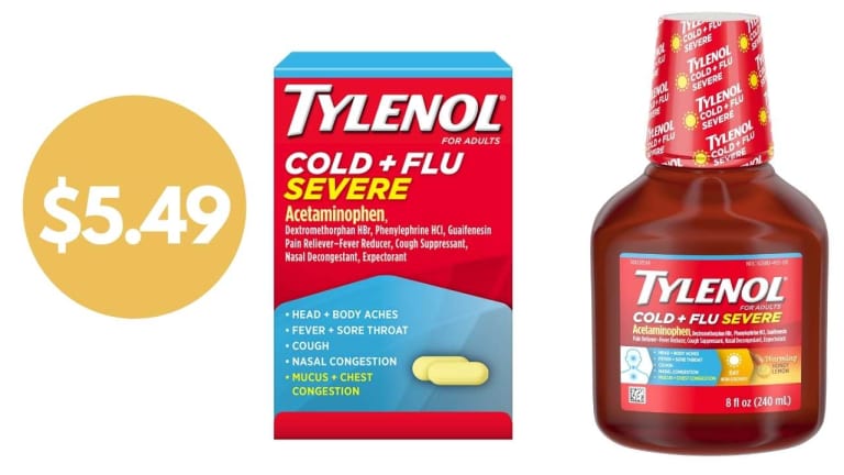 Tylenol Coupons | Makes Tylenol Cold & Flu $5.49