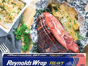 130 Square Ft. Roll Reynolds Wrap Heavy Duty Aluminum Foil as low as $6.59 Shipped Free (Reg. $11) – $0.05/ sq.ft.