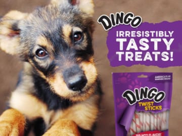 50 Count Dingo Twist Sticks Rawhide Chews $3.19 (Reg. $13.99) – $0.06 per Chew, Made With Real Chicken + 15-Count Dingo Goofball Chews as low as $7.47 Shipped Free (Reg. $13)