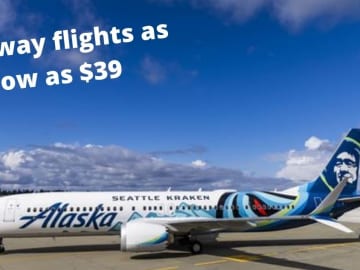 Alaska Airlines One-Way Flights As Low As $39