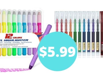 Shuttle Art 12 Colors Gel Highlighters for $5.99