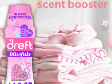 Dreft Blissfuls Laundry Scent Booster Beads for Washer Baby Fresh Scent, 14.8 Oz as low as $6.28 Shipped Free (Reg. $9.66) – FAB Ratings!