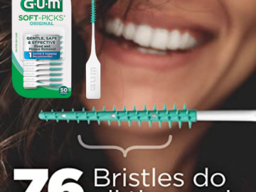 GUM 50-Count Soft-Picks Original Dental Picks as low as $2.07 Shipped Free (Reg. $5.49) – 11.7K+ FAB Ratings! | 4¢/Pick