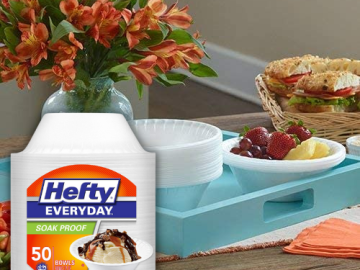 50-Count Hefty Everyday Soak-Proof Foam Bowls, 12 Ounce as low as $2.14 Shipped Free (Reg. $4.99) | 4¢ each!