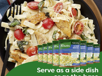 Knorr 8-Pack Pasta Sides Dish, Alfredo Broccoli, 4.5 Ounce as low as $6.73 Shipped Free (Reg. $12.99) – 3.4K+ FAB Ratings! |  84¢ Each