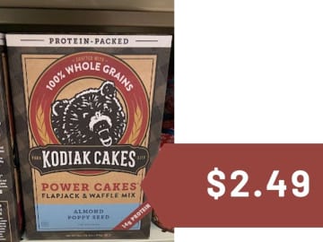 $2.49 Kodiak Cakes Power Waffles & Toaster Buttermilk Pancakes