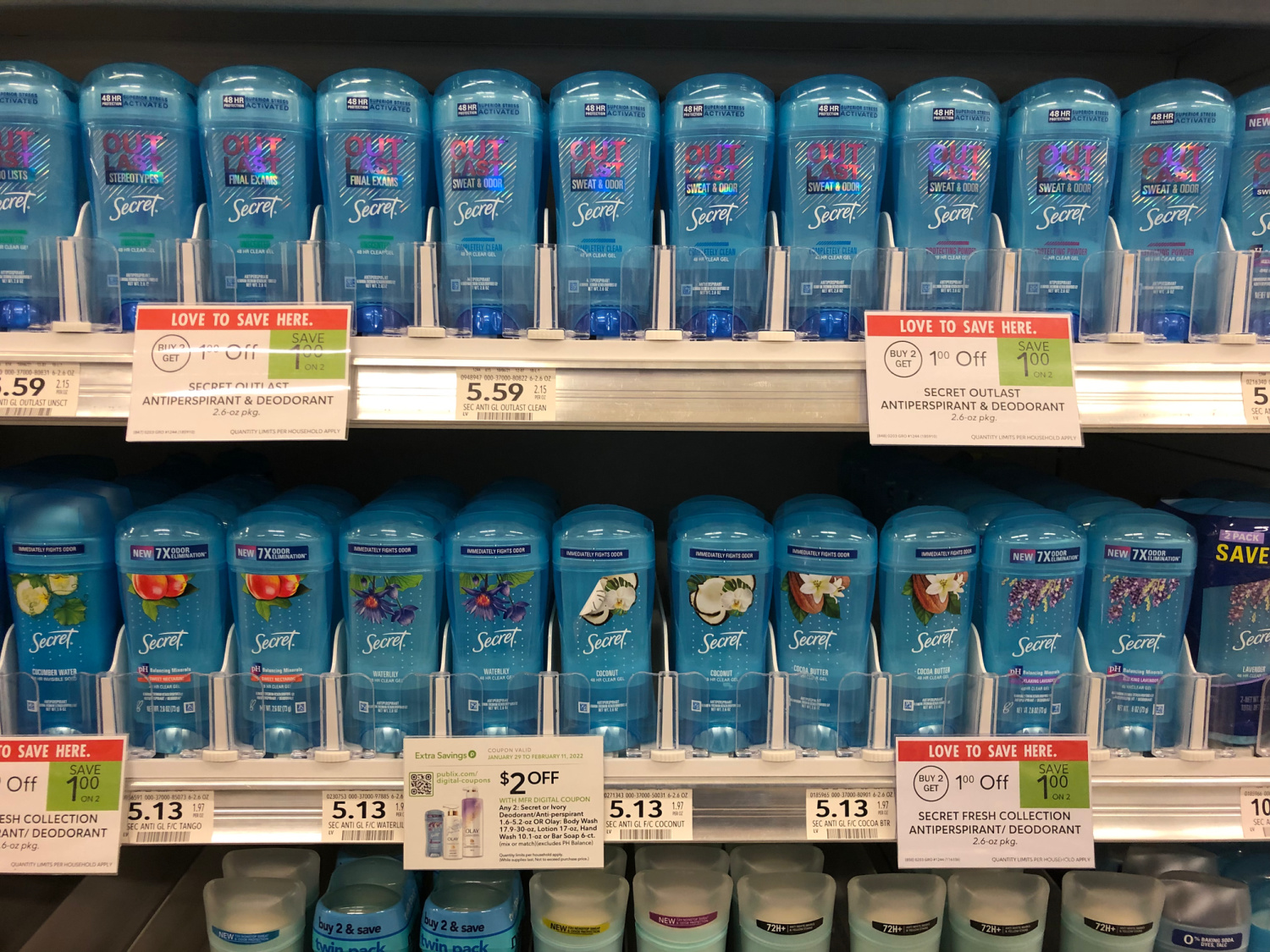 Secret Deodorant Only $4.13 At Publix (Save $1) on I Heart Publix