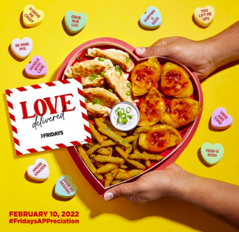 TGI Fridays: Free Appetizer for ALL Delivery Drivers on February 10th!