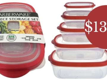 Farberware 10-Piece Food Storage Set for $13.99