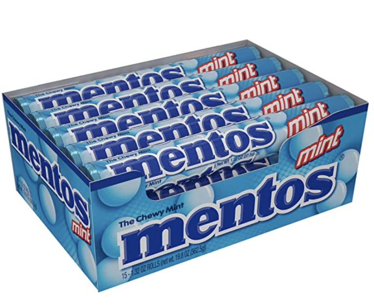 Mentos Chewy Mint Candy Rolls, 15-Pack for just $6.69 shipped!