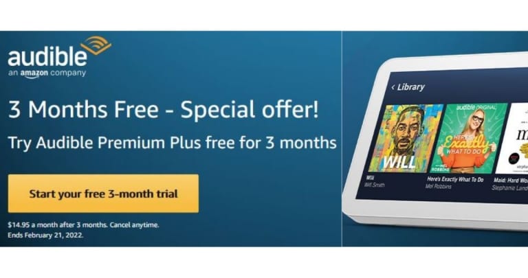 Audible Premium Plus | 3 Month Free Trial