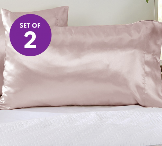 Set of 2 Satin Pillowcases for just $9.99 + shipping!