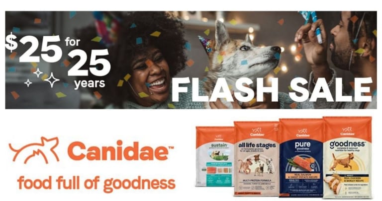 Canidae Coupon | $25 Off Any Large Dog Food Bags