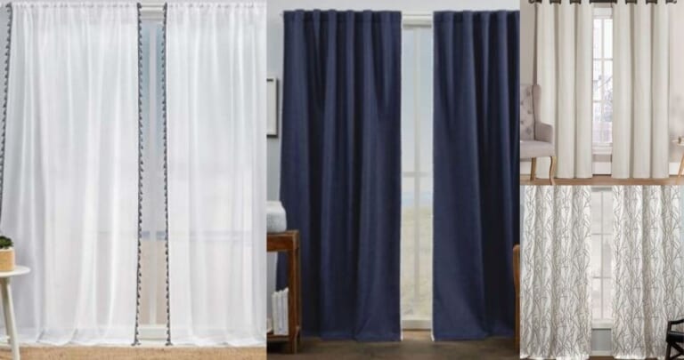 Room-Darkening Curtain Panels for $11.68