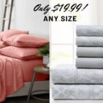 Any Size 6-Piece Sheet Set For Only $17.99!