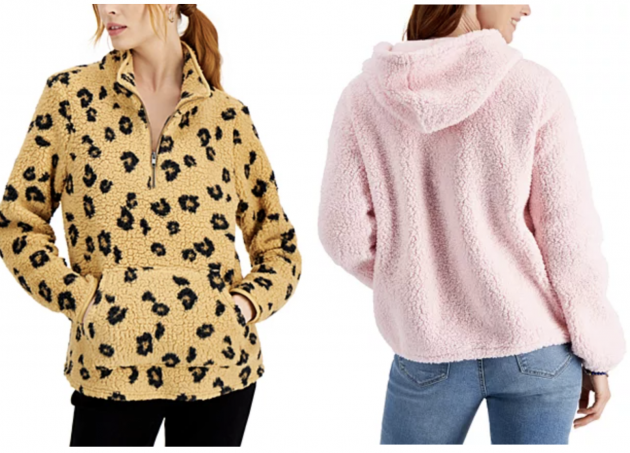 Women’s Style & Co Sherpa Hoodies and Tops for just $12.93! (Reg. $49.50!)